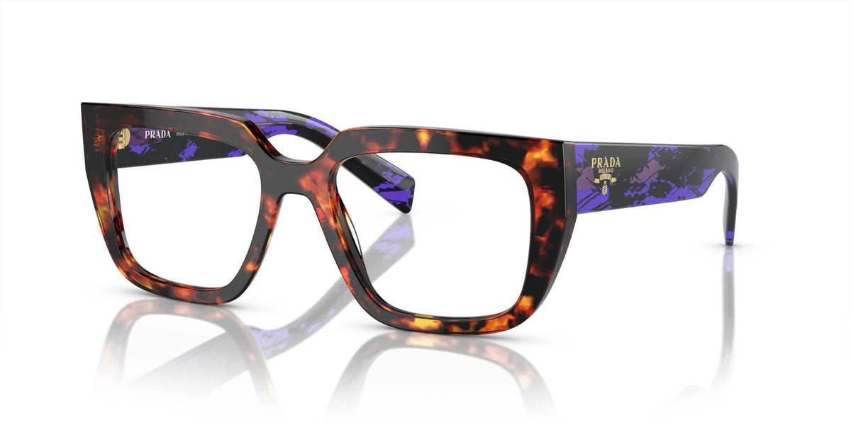 Prada Eyeglasses PRA03V 14O1O1 52mm Havana Magma / Demo Lens