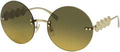 Versace Sunglasses VE2214 100218 59mm Gold / Orange Gradient Lt Green [59-18-135]