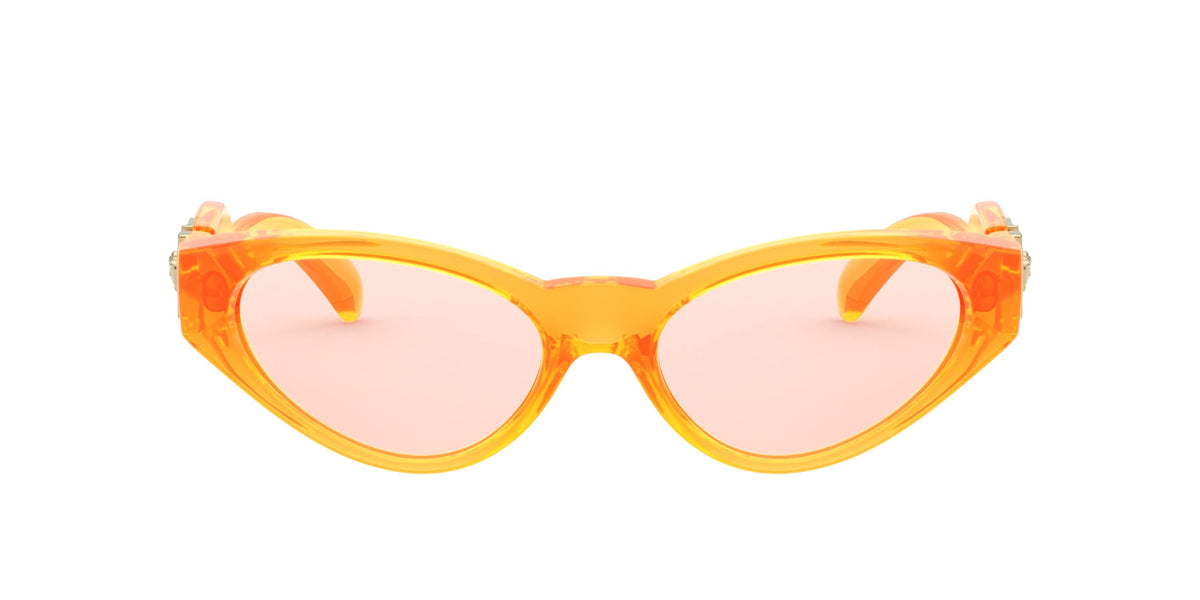 Versace Sunglasses VE4373 5311U8 Orange Transparent Fluo / Orange Fluo Lens