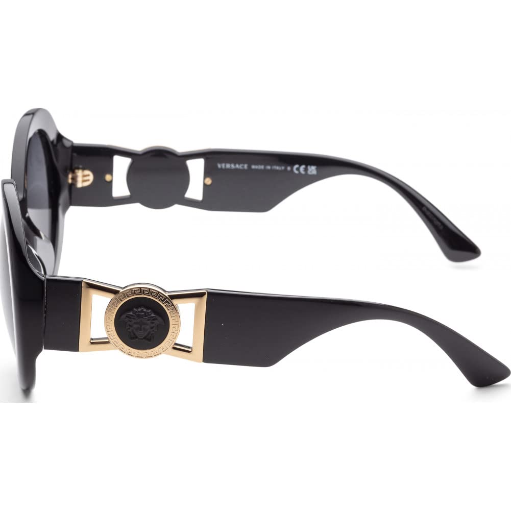 Versace Sunglasses VE4414F GB187 55mm Black / Dark Grey Lens