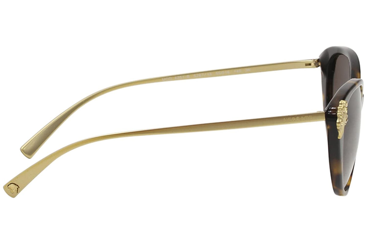 Versace Sunglasses VE4351B 5267/13 55mm Havana-Gold / Brown Gradient Lens