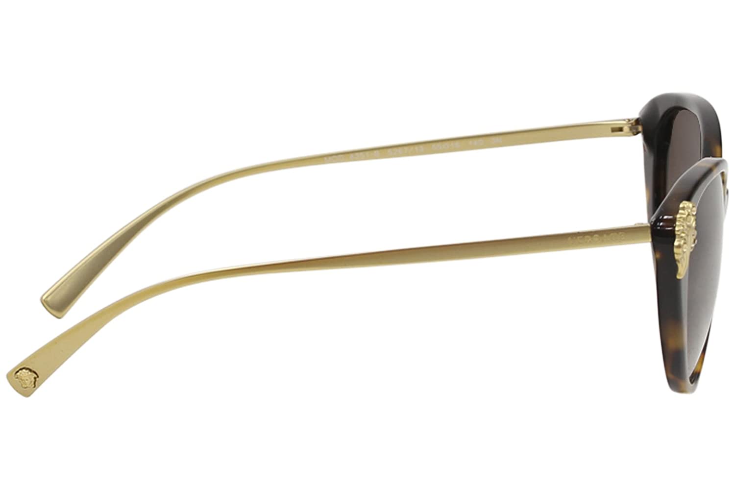 Versace Sunglasses VE4351B 5267/13 55mm Havana-Gold / Brown Gradient Lens