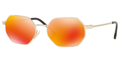 VERSACE Sunglasses VE2194 12526Q 53mm Pale Gold / Brown Mirror Orange Lens