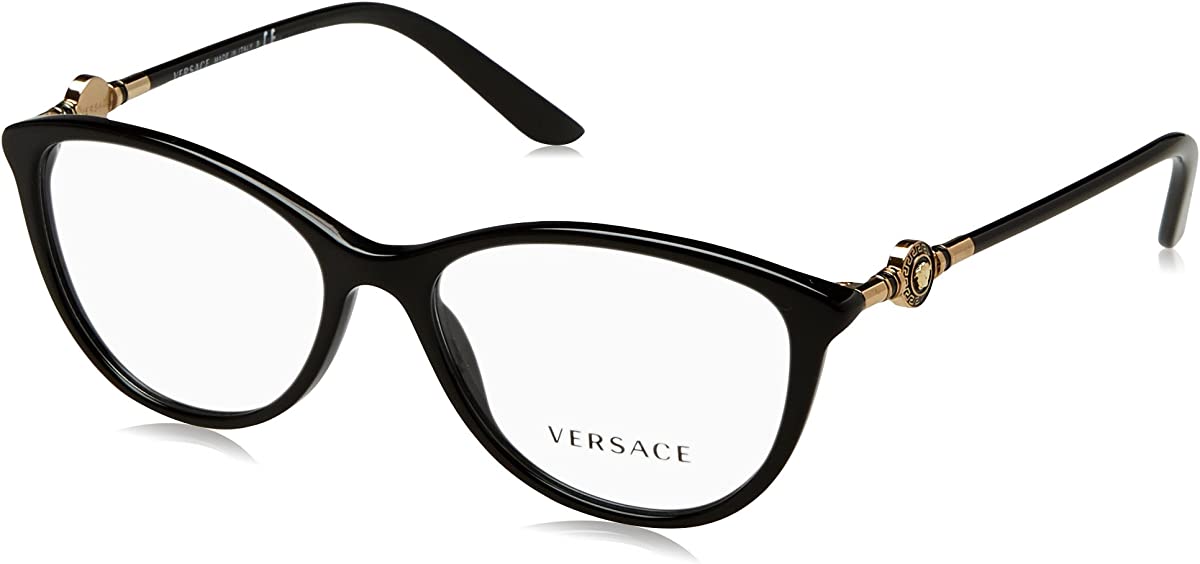 Versace Eyeglasses VE3175 GB1 54mm Black / Demo Lens