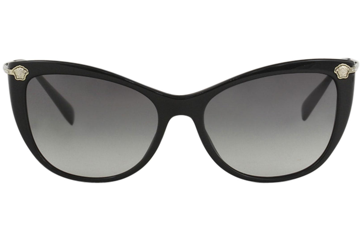 Versace Sunglasses VE4345B GB1/11 57mm Black Gold / Grey Gradient Lens