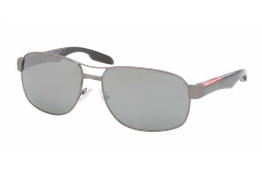 Prada Sport Sunglasses PS58NS 7CQ7W1 61mm Matte Gunmetal / Silver Mirror Lens