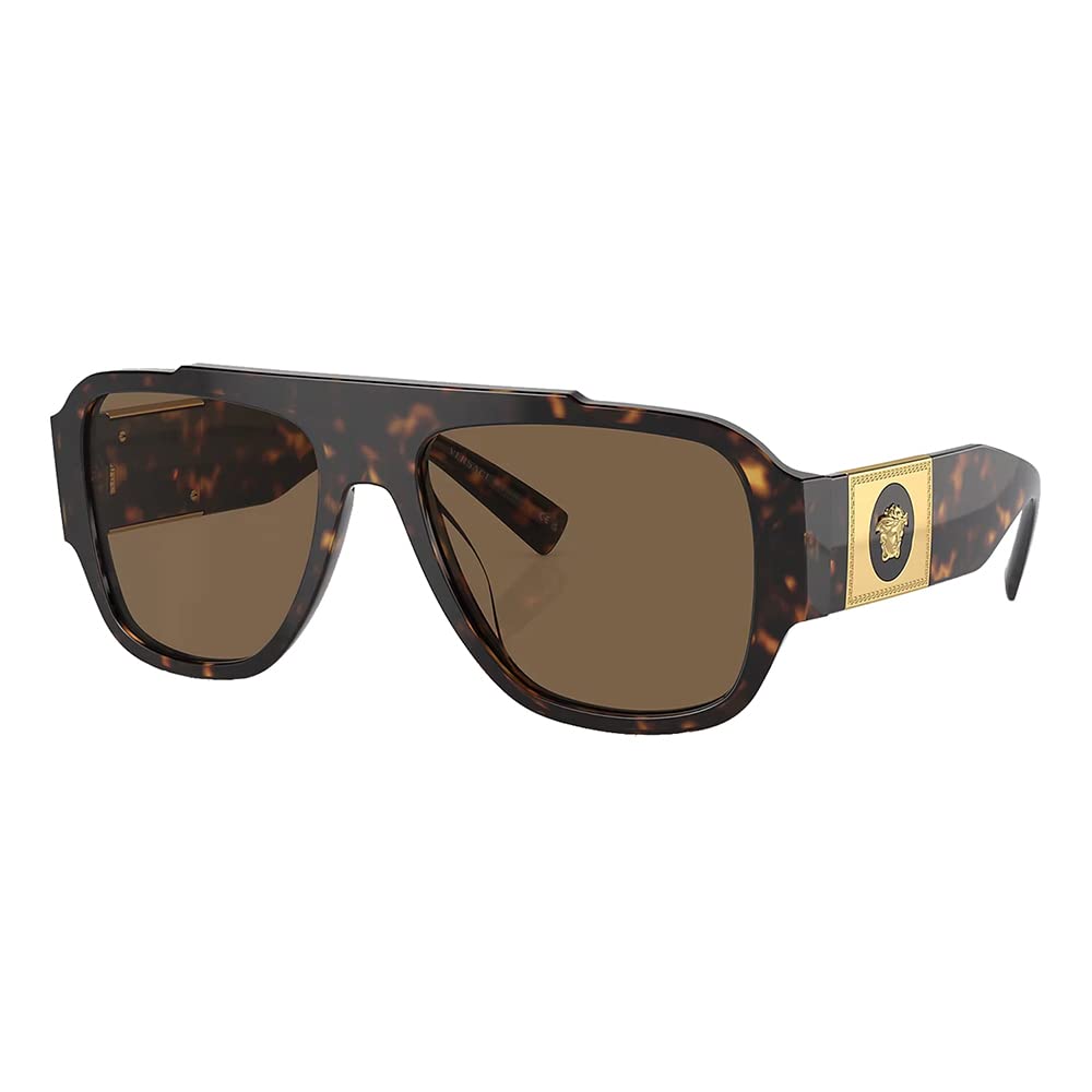 Versace Sunglasses VE4436U 10873 57mm Havana / Dark Brown Lens
