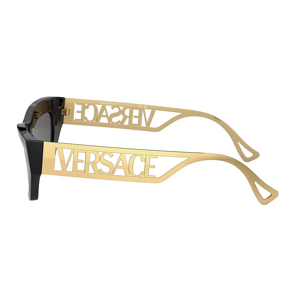 Versace Sunglasses VE4432U GB187 53mm Black / Dark Grey Lens
