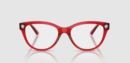 Versace VE3365U 5495 Eyeglasses 52mm Red / Clear Demo Lens