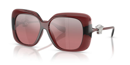 Versace Sunglasses VE4499U 55397E Transparent Red / Pink Mirror Silver Gradient