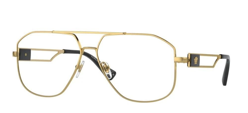 Versace VE1287 1002 Eyeglasses 57mm Gold / Clear Demo Lens