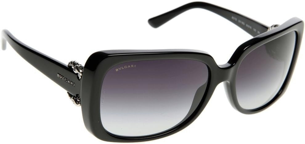 Bvlgari BV8076 501/8G Vintage Sunglasses 60mm Black / Grey Gradient Lens