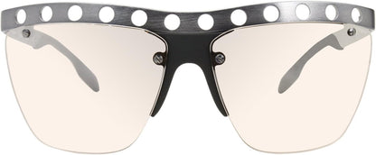Prada PR53RS TWE1J1 Sunglasses 62mm Brushed Gunmetal / Lt Brown Silver Mirror