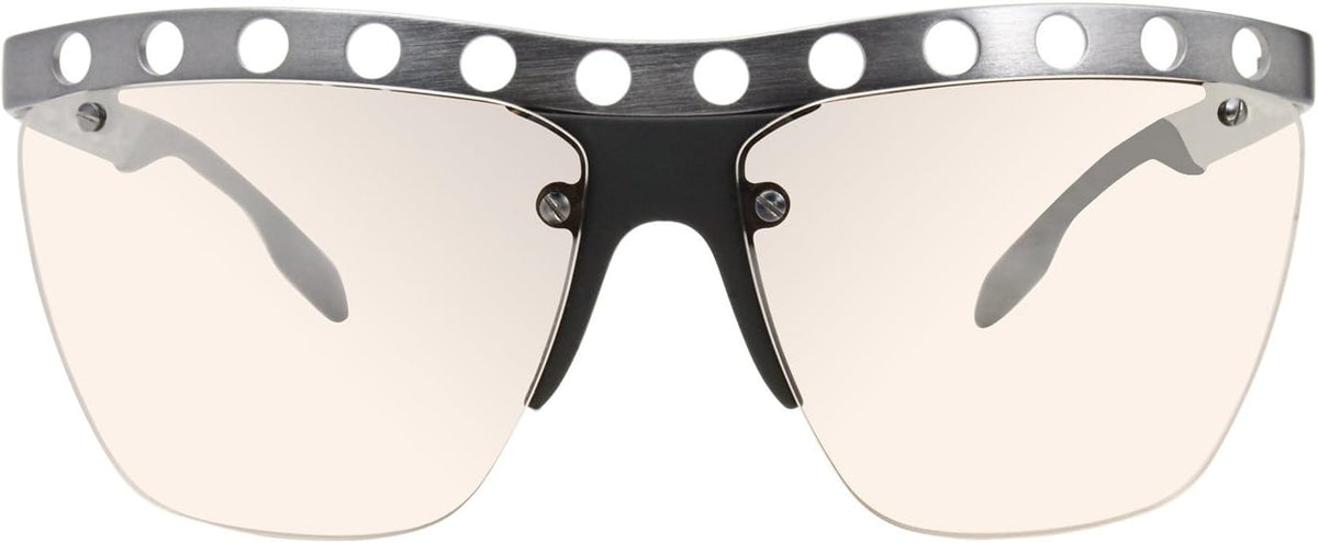 Prada PR53RS TWE1J1 Sunglasses 62mm Brushed Gunmetal / Lt Brown Silver Mirror