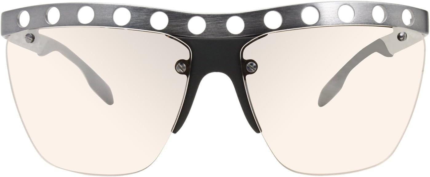 Prada PR53RS TWE1J1 Sunglasses 62mm Brushed Gunmetal / Lt Brown Silver Mirror