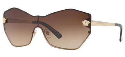 Versace VE2182 125213 Sunglasses Pale Gold / Brown Gradient Lens