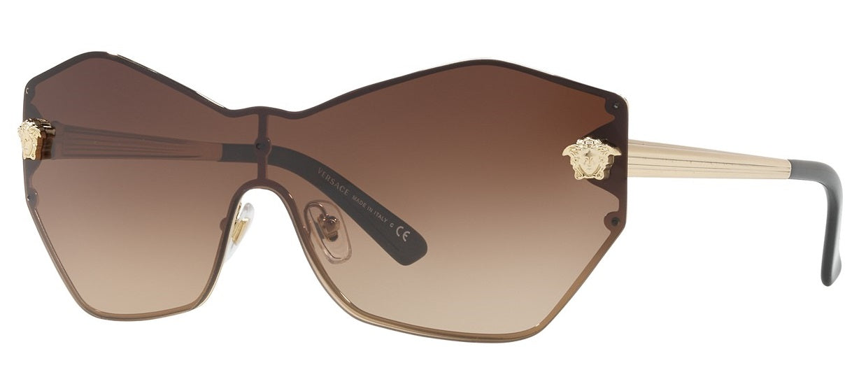 Versace VE2182 125213 Sunglasses Pale Gold / Brown Gradient Lens