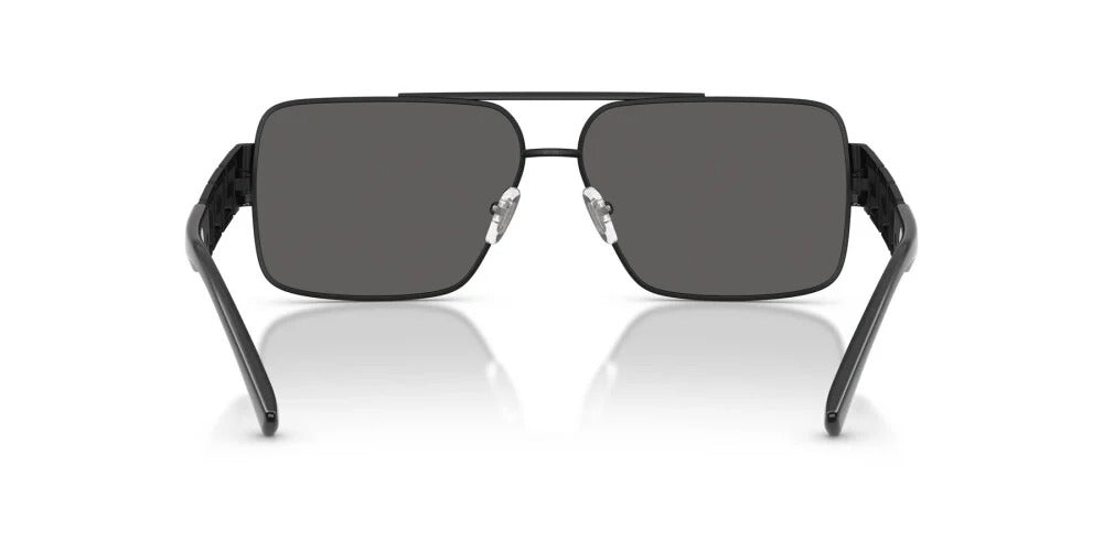 Versace Sunglasses VE2290 12616G 61mm Matte Black / Dark Grey Mirror Silver Lens