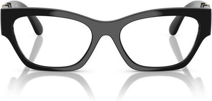 Versace Eyeglasses VE3367U GB1 52mm Black / Demo Lens