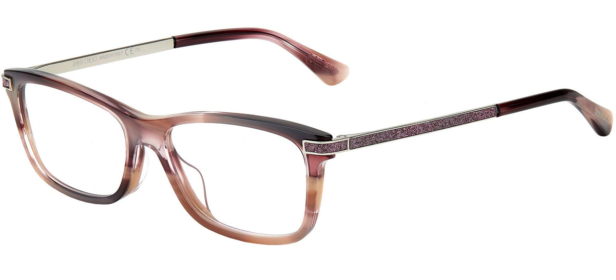 Jimmy Choo Eyeglasses JC268G HR5 52mm Stripped Pink / Demo Lens