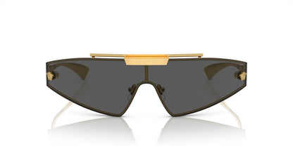 Versace Sunglasses VE2265 100287 Gold / Dark Grey & Mirror Gold Lens