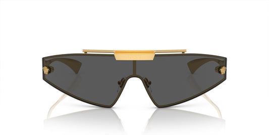 Versace Sunglasses VE2265 100287 Gold / Dark Grey & Mirror Gold Lens