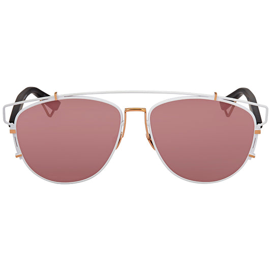 Dior TECHNOLOGIC XG9AP 57mm Sunglasses White / Pink Mirror Lens - image 2