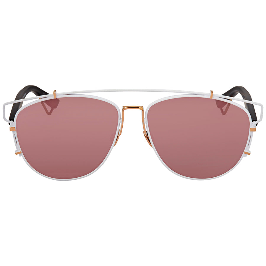 Dior TECHNOLOGIC XG9AP 57mm Sunglasses White / Pink Mirror Lens - image 2