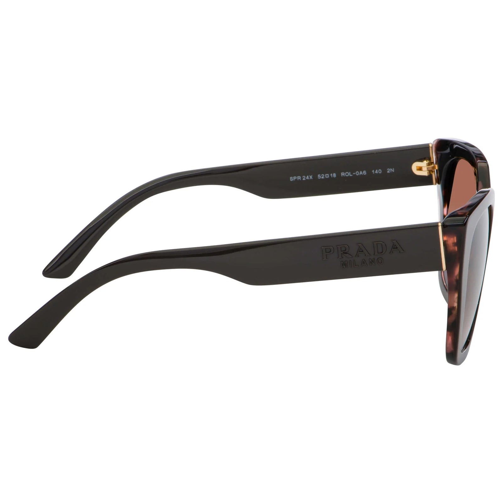Prada Sunglasses PR24XS ROL0A6 52mm Brown Spotted Pink / Brown Gradient Lens