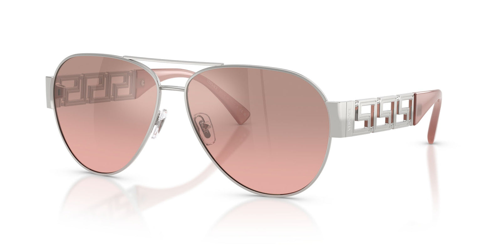 Versace Sunglasses VE2289 10017E 61mm Silver / Pink Mirror Silver Gradient Lens