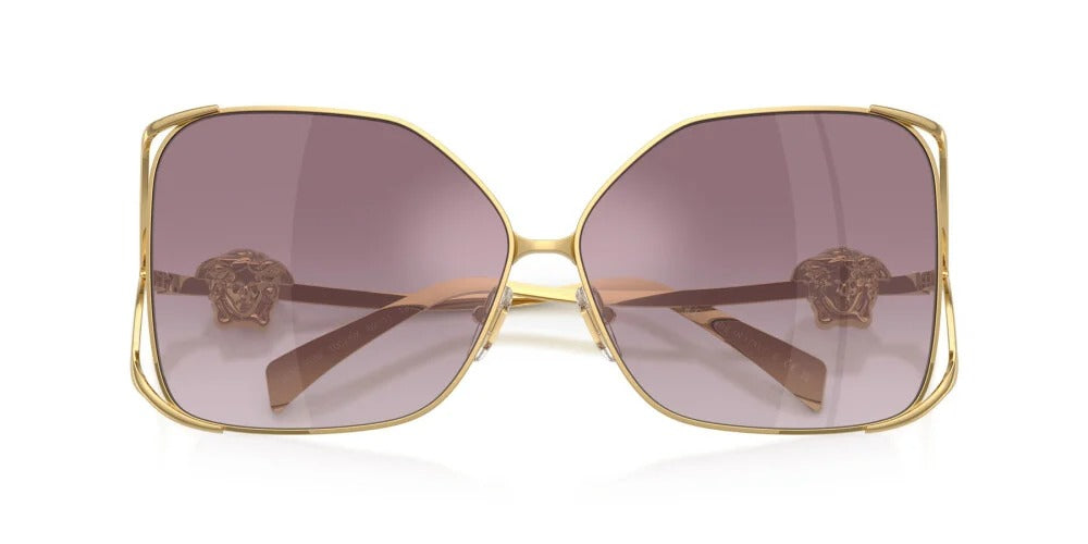 Versace Sunglasses VE2288 10026X 62mm Gold / Gradient Violet Mirror Silver Lens