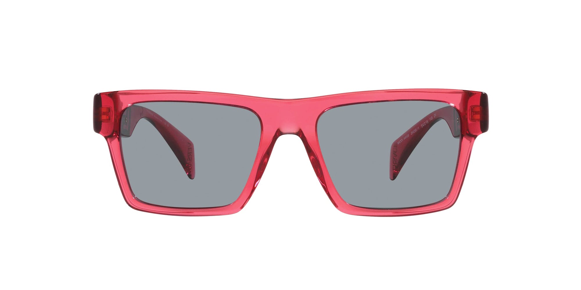 Versace Sunglasses VE4445 54091 54mm Transparent Red / Grey Lens