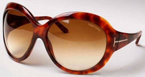 Tom Ford Anna Sunglasses TF64 379 64mm Havana / Brown Gradient Lens (VINTAGE)