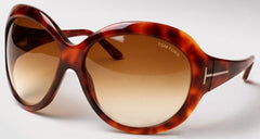 Tom Ford Anna Sunglasses TF64 379 64mm Havana / Brown Gradient Lens (VINTAGE)
