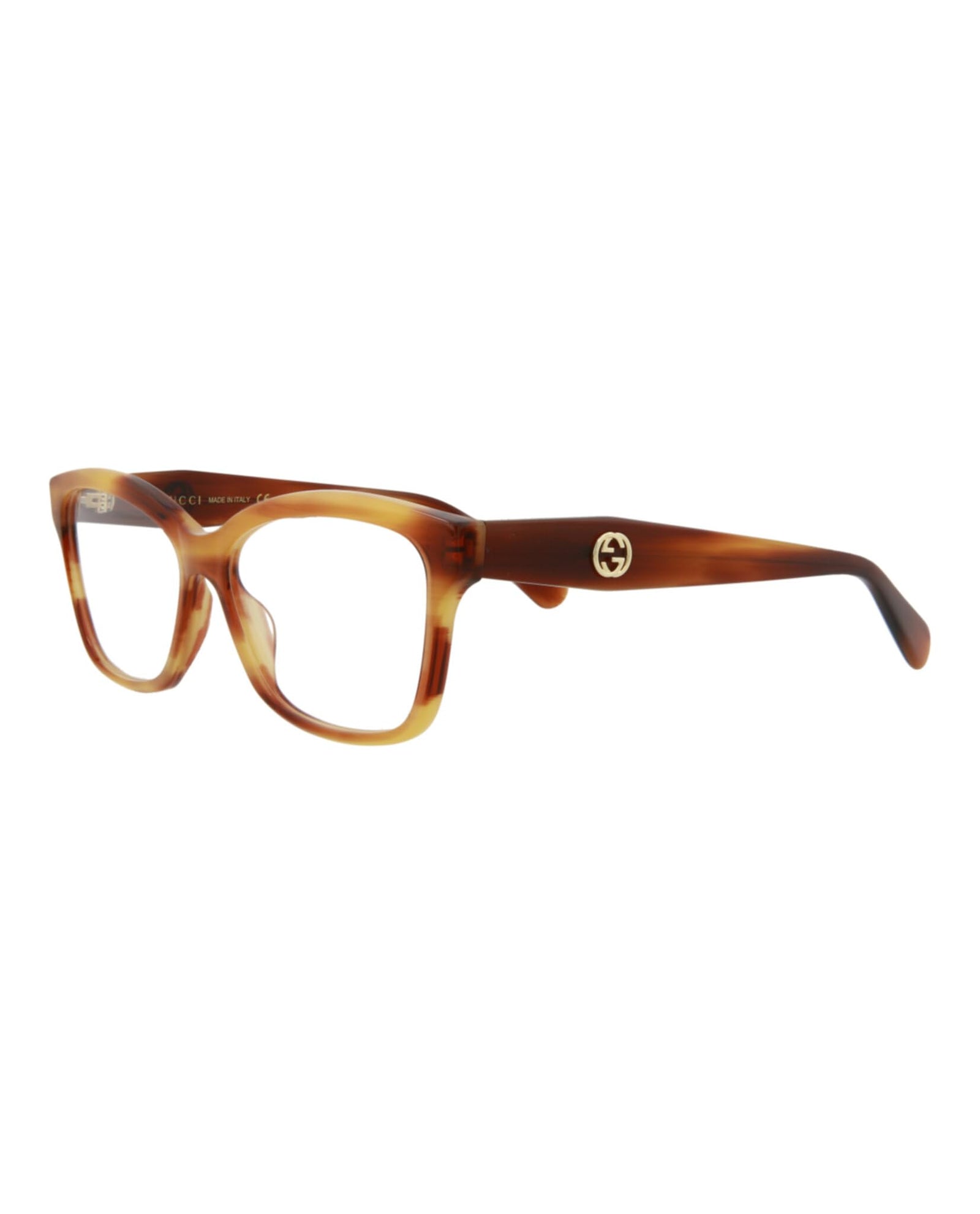 Gucci Eyeglasses GG0798O 006 55mm Havana / Demo Lens