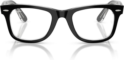 Ray-Ban RX4340V 2034 Eyeglasses 50mm Black On Transparent / Clear Demo Lens