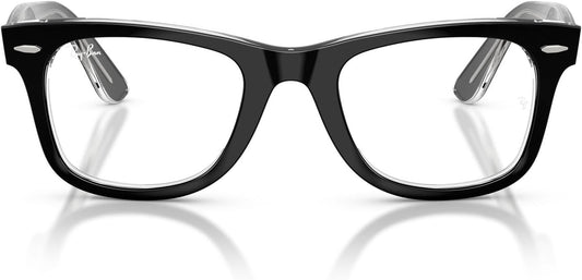 Ray-Ban RX4340V 2034 Eyeglasses 50mm Black On Transparent / Clear Demo Lens