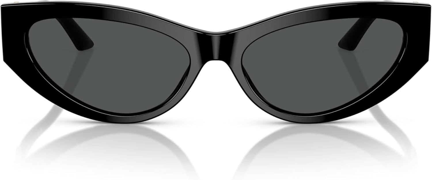 Versace VE4470B GB1/87 Cat Eye Sunglasses 56mm Black / Dark Grey Lens
