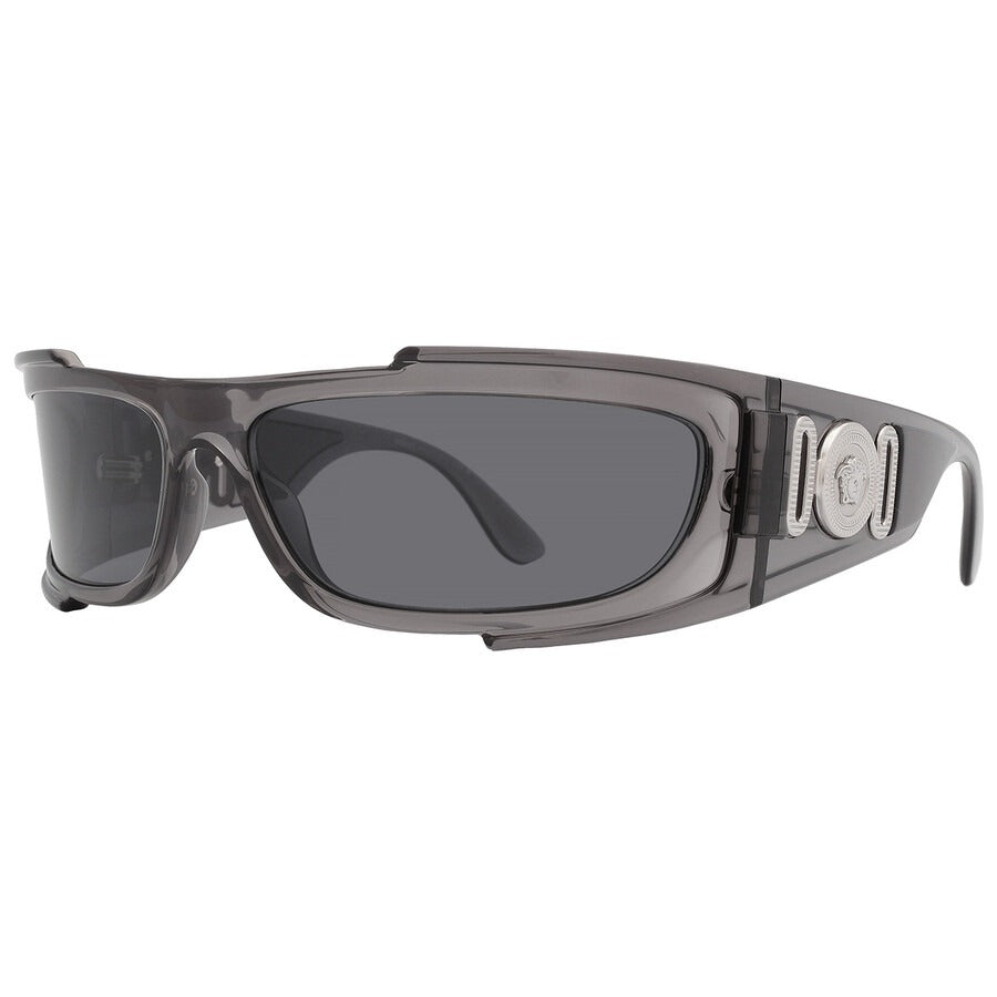 Versace VE4446 59387 Sunglasses 67mm Transparent Grey / Dark Grey Lens