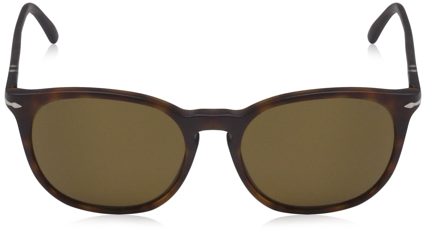 Persol PO 3007/S 9001/57 53mm Sunglasses Matte Havana / Brown Polarized Lens