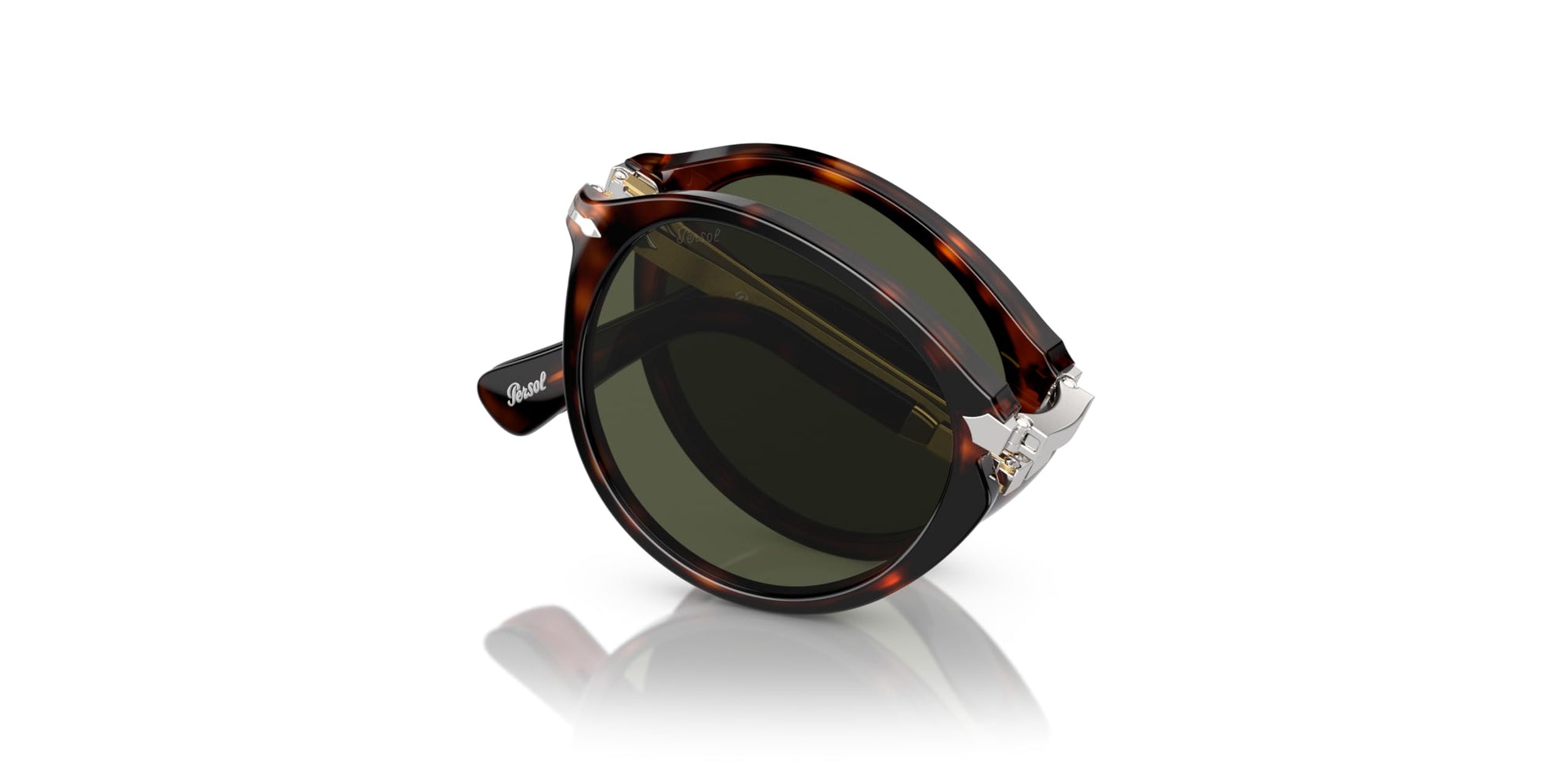 Persol Folding Sunglasses PO3274S 24/31 50mm Havana / Green Lens