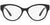 Versace Eyeglasses VE3313F GB1 54mm Black / Demo Lens