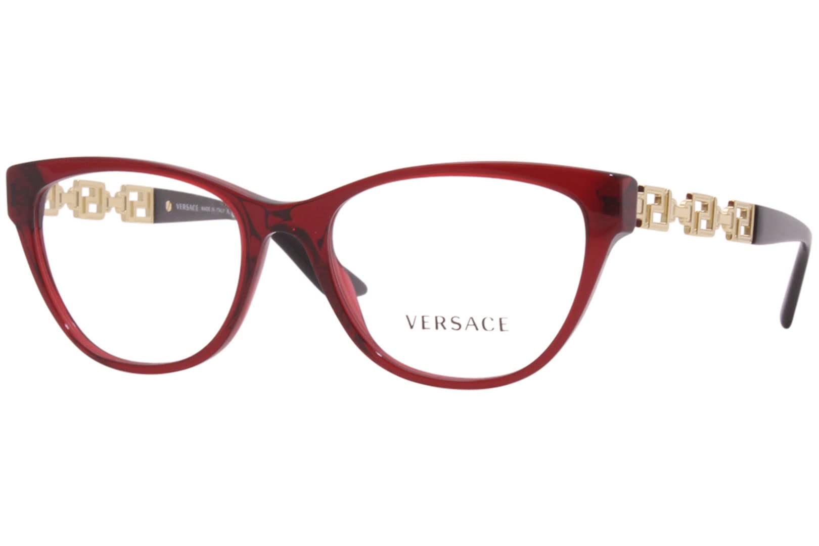 Versace Eyeglasses VE3292 388 54mm Bordeaux Transparent / Demo Lens