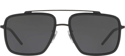 Dolce & Gabbana Sunglasses DG2220 01/87 57mm Black Matte Black / Grey Lens
