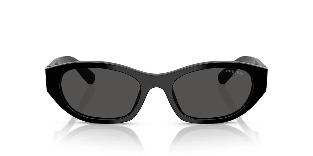 Miu Miu MU A03S 16K08Z Sunglasses 53mm Black / Dark Grey Solid Lens