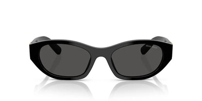 Miu Miu MU A03S 16K08Z Sunglasses 53mm Black / Dark Grey Solid Lens