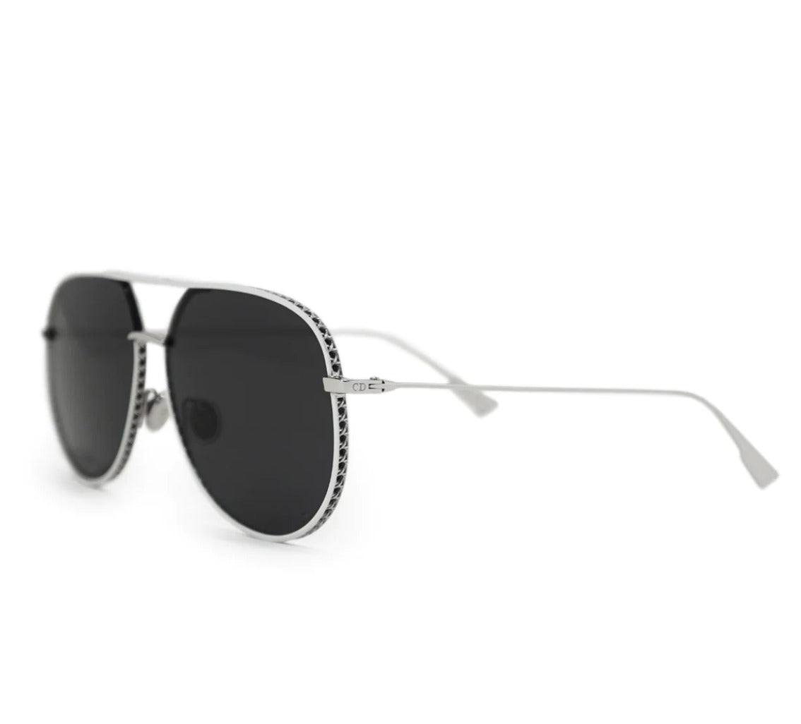 Dior Sunglasses DIORBYDIOR 0102K 60mm Palladium White Silver / Dark Grey Lens
