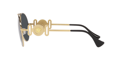 Versace Sunglasses VE2249 100287 65mm Gold / Dark Grey Lens