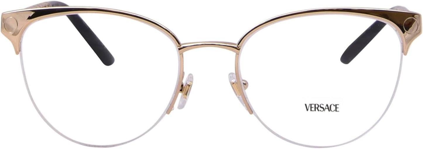 Versace VE1297 1002 Eyeglasses 53mm Gold / Clear Demo Lens