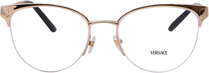 Versace VE1297 1002 Eyeglasses 53mm Gold / Clear Demo Lens